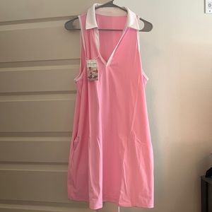 Bright Pink Halara Golf/Activewear Dress